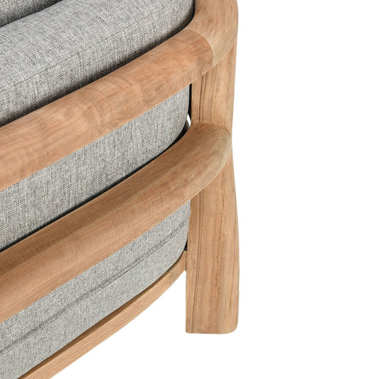 Aston - Outdoor Accent Chair - Natural / Gray