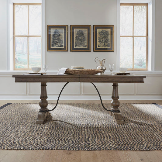 Americana Farmhouse - Trestle Table Top - Dusty Taupe