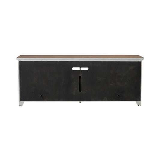 Fireplace TV Consoles - 80" Fireplace TV Console - Brown