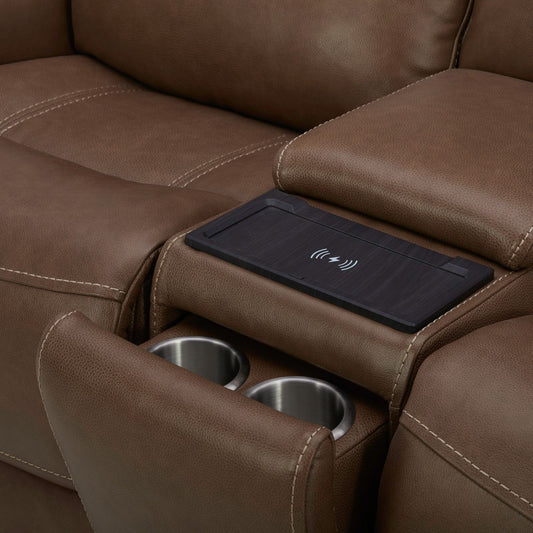 Collins - Loveseat With Console P3 & ZG - York Chestnut
