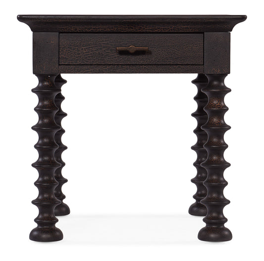 Big Sky - Turned Leg End Table - Black
