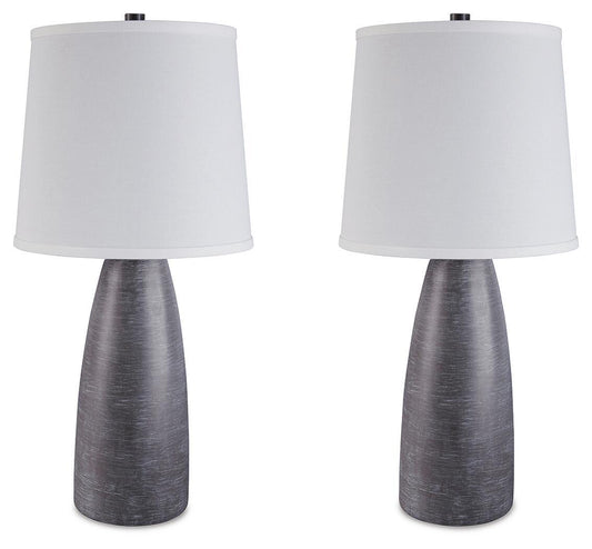 Shavontae - Poly Table Lamp (Set of 2) - Gray