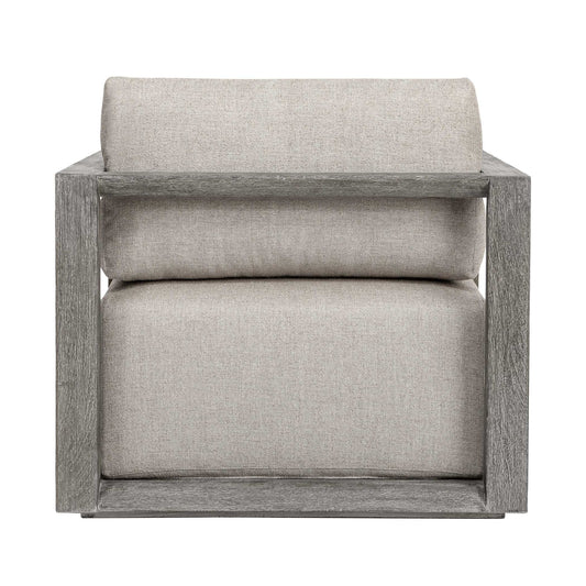 Remsen - Outdoor Lounge Chair - Weathered Gray / Dove