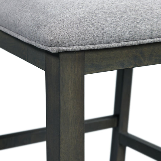 Amherst - Counter Side Chair With Fabric Cushion (Set of 2) - Gray Finish