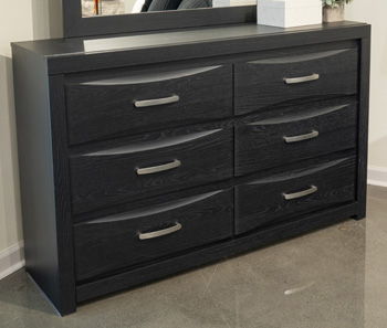 Stabotta - Six Drawer Dresser - Black