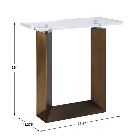 Mcelroy - Modern Side Table - Bronze