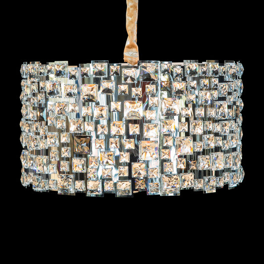 Michael Amini Lighting - Facets 6-Light Crystal Chandelier - Chrome