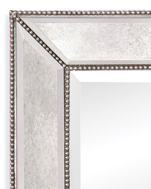 Beaded - Wall Mirror - Silver Leaf
