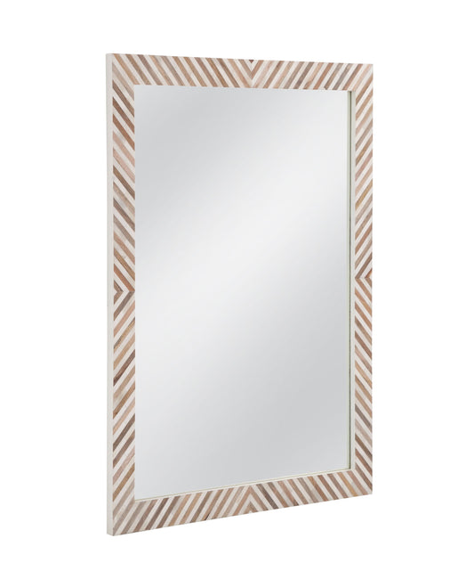 Karl - Wall Mirror - Natural / Cream