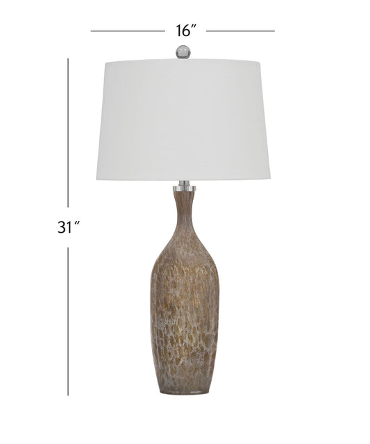 Greeley - Table Lamp - Dark Brown / White
