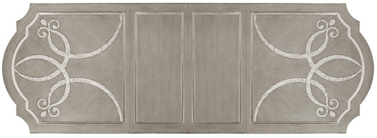 Sanctuary - Rectangle Dining Table With 2-20" Leaves - Pearl Silver