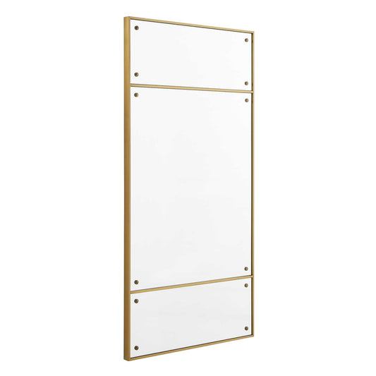 Wrenton - Rectangular Mirror - Brass