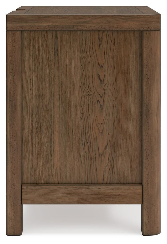 Cabalynn - Two Drawer Night Stand - Light Brown