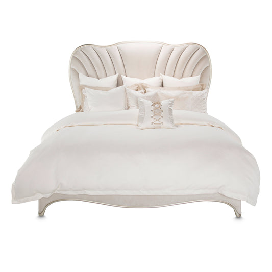 London Place - Velvet Panel Bed