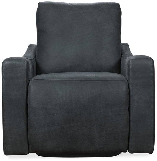 RC - Lewis Power Swivel Recliner - Black