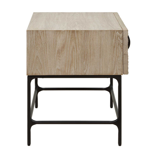 Lunar - Wooden Side Table - Black / Woodtone