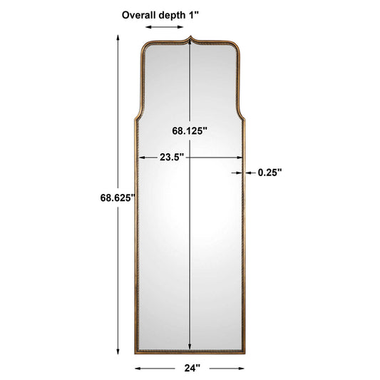 Adelasia - Mirror - Antiqued Gold