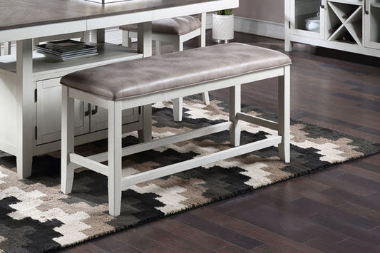Richland - Counter Height Bench - White