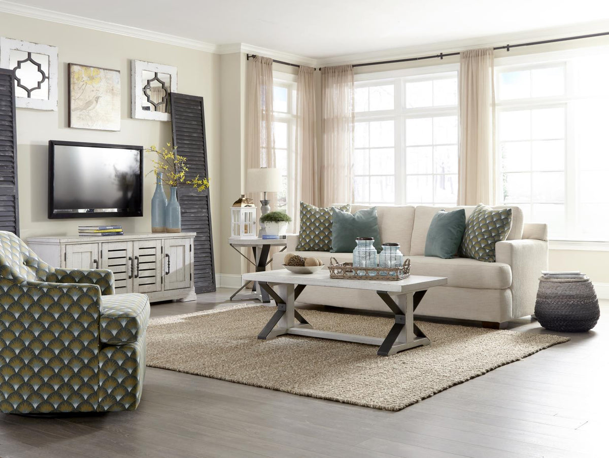 Coming Home - Round End Table - Chalk