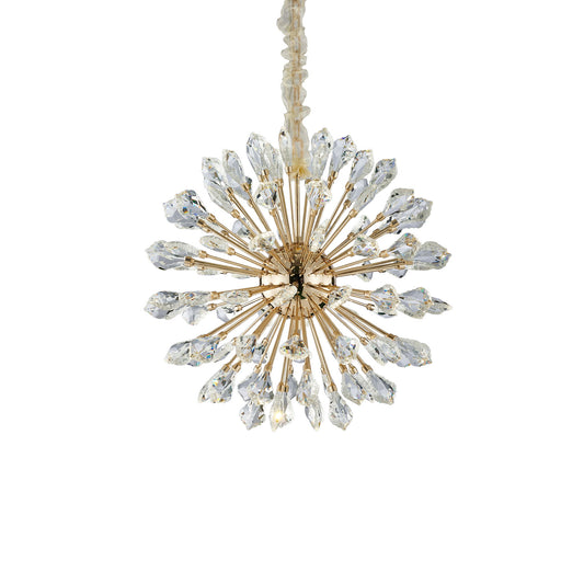 Michael Amini Lighting - Solara 24" Round Crystal LED Chandelier - Gold