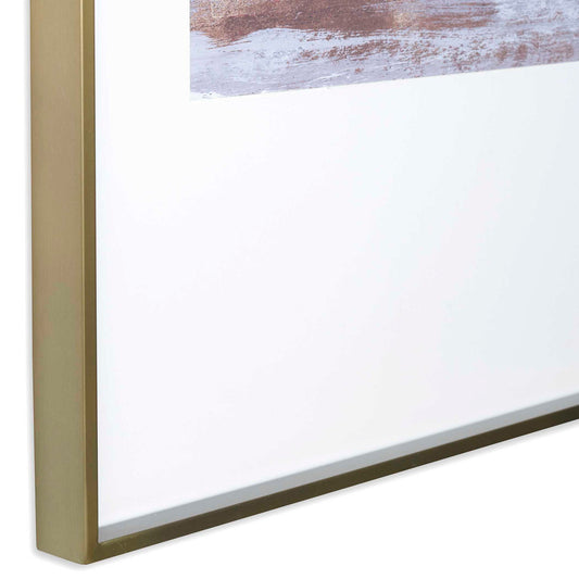 Coastline - Framed Prints (Set of 2) - Light Brown