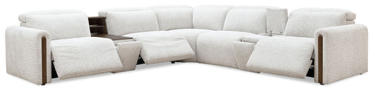 MS - Anaheim Seven-Piece Power Sectional - White