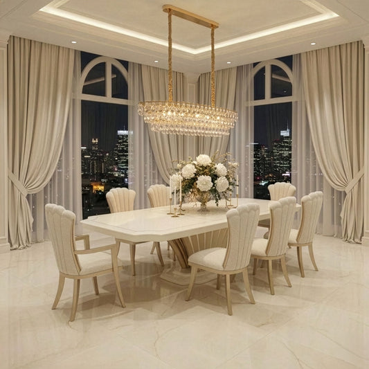 Michael Amini Lighting - Gala 14-Light Rectangular LED Chandelier - Gold