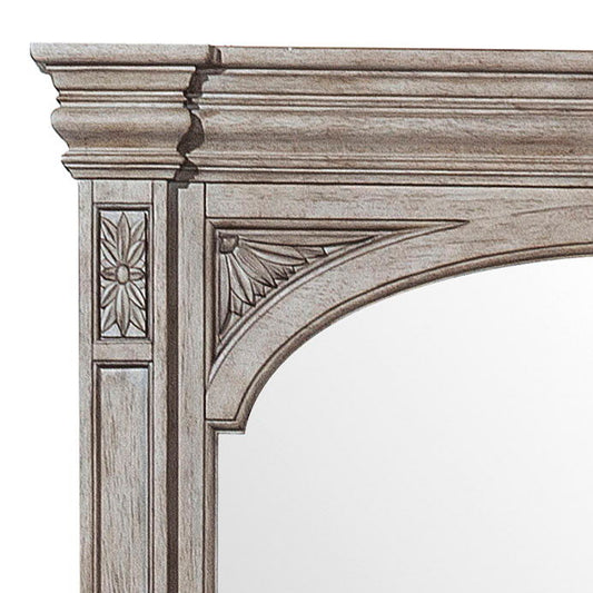 Kingsbury - Beveled Dresser Mirror - French Gray