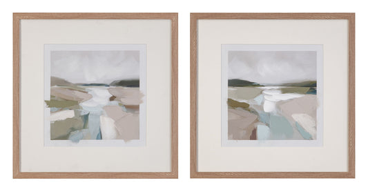 Stillwater - Framed Canvas (Set of 2) - Natural