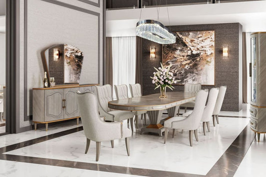 St. Charles - Display Cabinet - Dove Gray