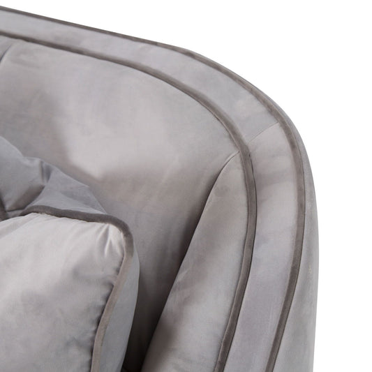 Roxbury Park - Velvet Sofa - Steel / Slate