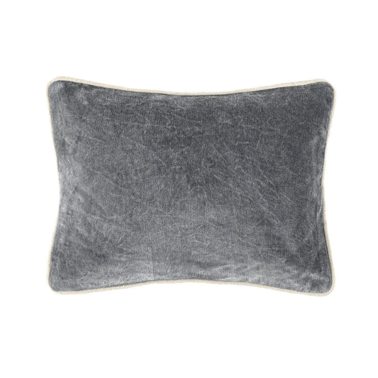 Heirloom Velvet - SLD Pillow - Stone Gray