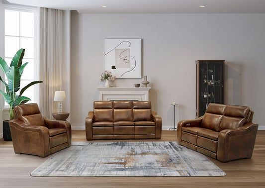 Grady - Sofa Recliner With Power And Power Headrest, Power Lumbar - Cocoa