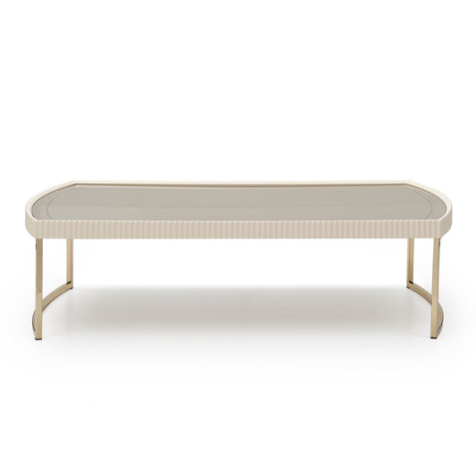 Lisbon - Cocktail Table - Silken Matte Cream
