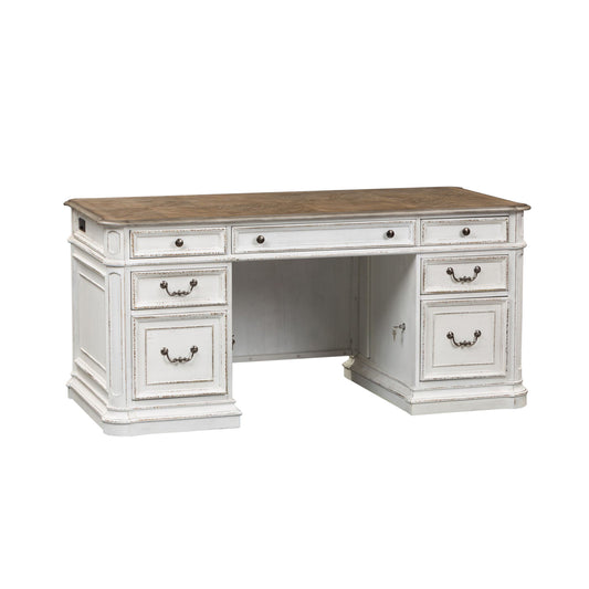 Magnolia Manor - Jr Executive Desk Top - Antique White