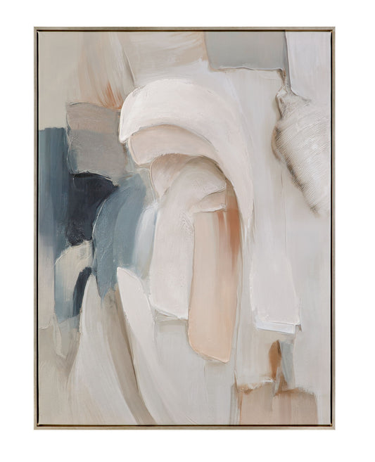 Soft Contours I Framed Canvas - Green