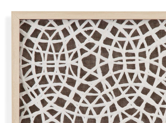 Lined Wall Art - Brown
