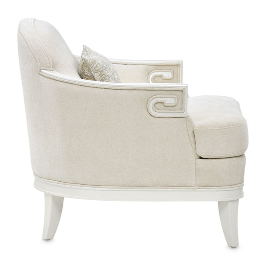 La Marisia - Chenille Matching Chair - Tranquil / Creamy Pearl