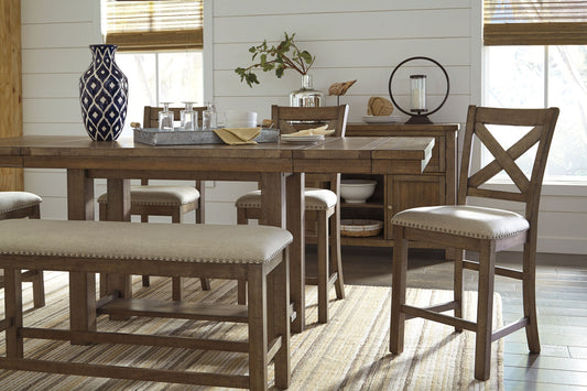 Moriville - Double UPH Bench - Beige