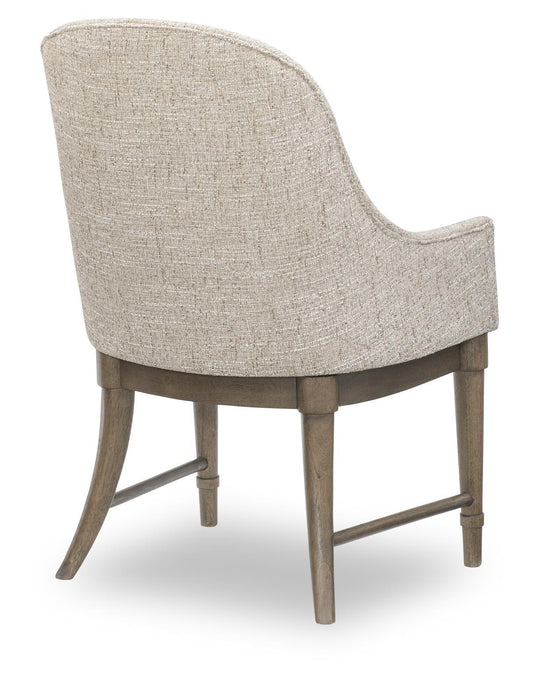 Seraphina - Upholstered Arm Chair (Set of 2) - Midnight Oak