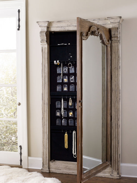 Chatelet - Floor Mirror With Jewelry Armoire Storage - Paris Vintage