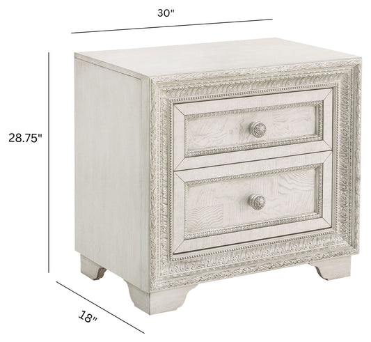 Camila - 2 Drawer Nightstand - Creamy White