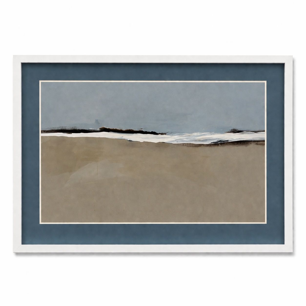 Simply Stated Framed Print - Blue