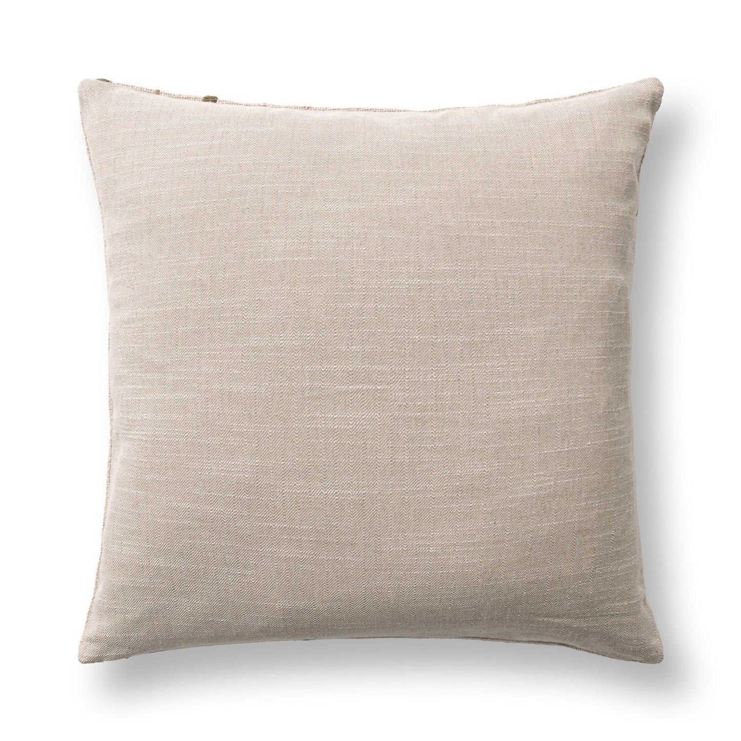 Katia - 20" x 20" Pillow - Natural / Olive Green