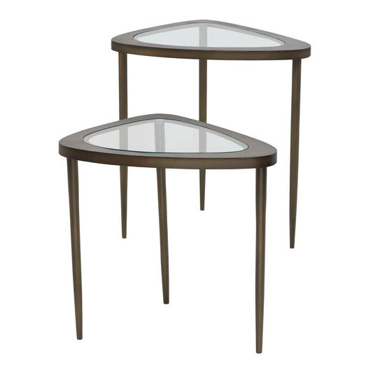 Millar - Curved Nesting Tables (Set of 2) - Bronze