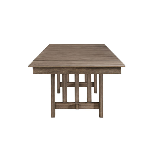 Harrisburg - Dining Table Top & Base - Brown