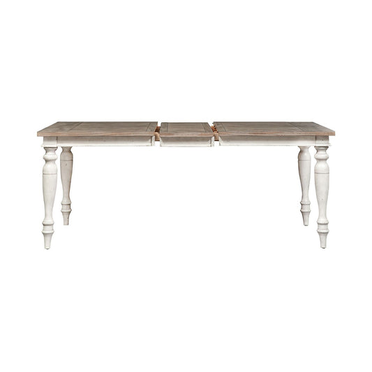 Whitney - Rectangular Leg Table - Antique Linen / Weathered Gray