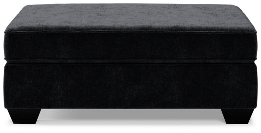 Lavernett - Oversized Accent Ottoman - Charcoal