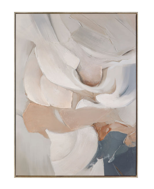 Soft Contours II Framed Canvas - Green
