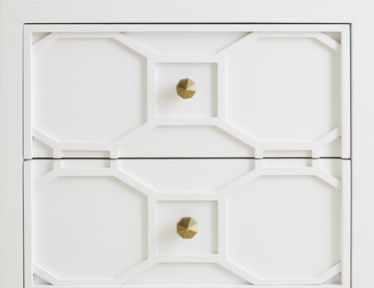 Chelsea by Rachael Ray - Nightstand With Lattice - White